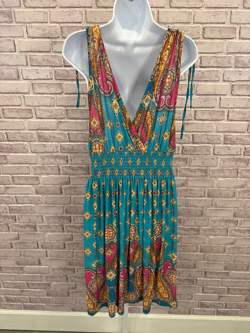 Win win Dress, Teal/magenta, L/XL, Used - Good