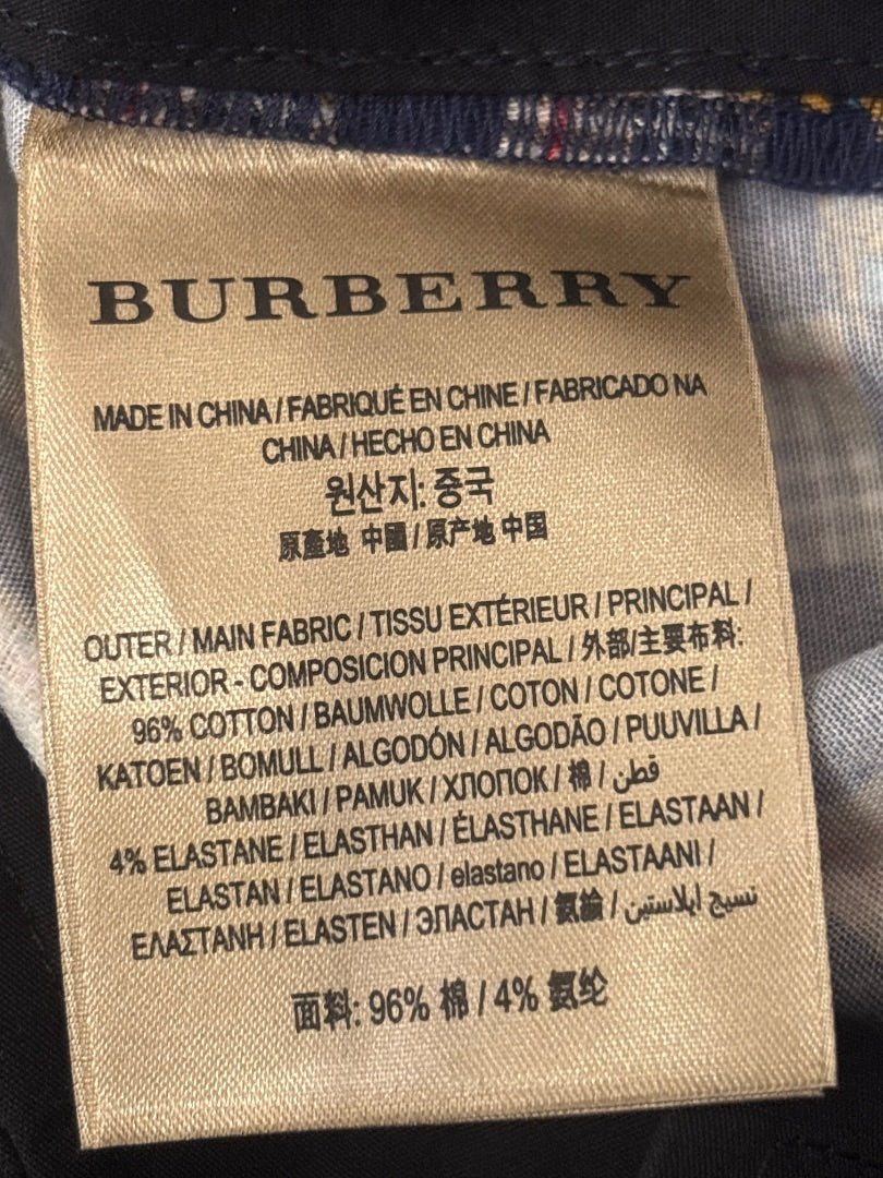 Burberry Pants, Plaid/navy, 6, Used - Excellent