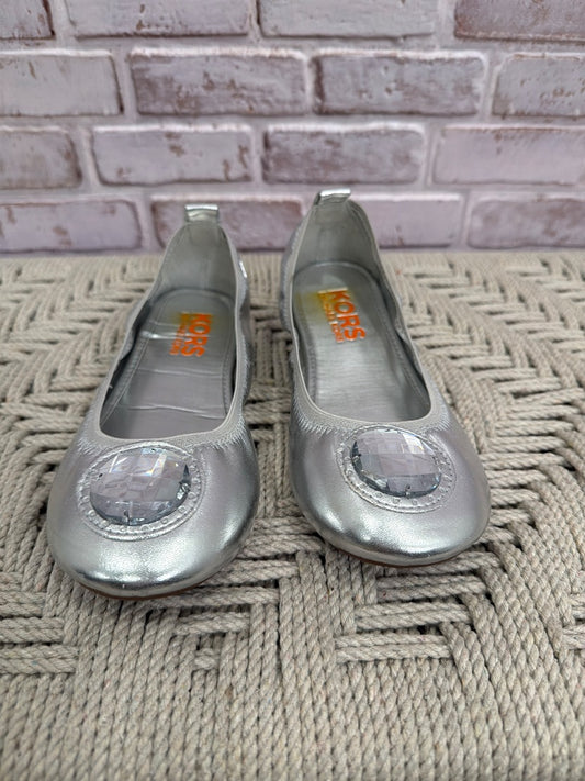Michael kors Flats, Silver, 4, Used - Good