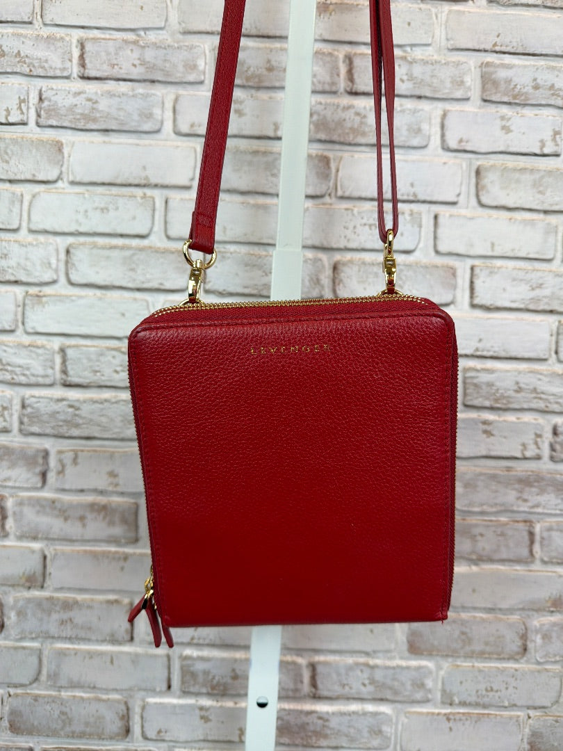 Levenger Crossbody, Red, One Size, Used - Excellent
