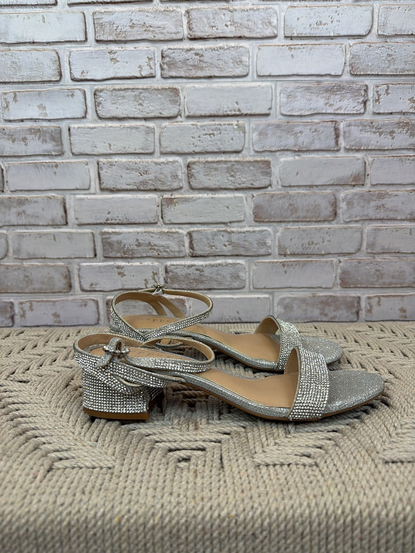 Copper Key Heels, Silver, 8, Used - Excellent