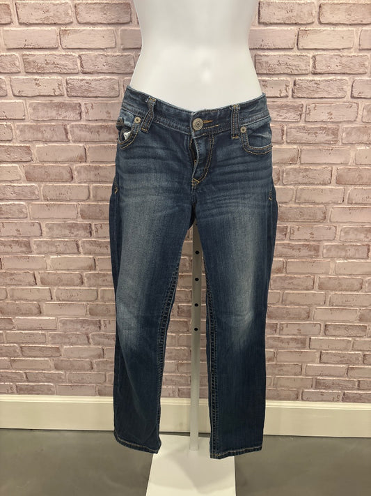 Express Jeans, Dark denim, Medium/6 short, Used - Good
