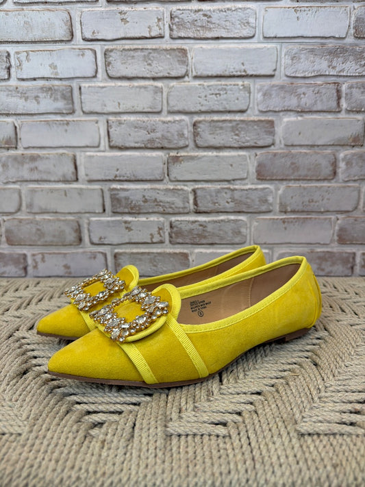 Chase & chloe Flats, Yellow, 8, Used - Good
