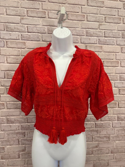 Alice + Olivia Shirt, Red, Small, New With Tags