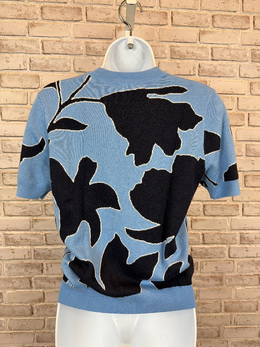 Ann Taylor Tee shirt, Blue multi, XS, Used - Excellent