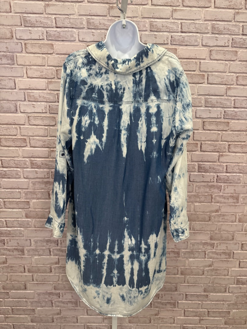 Soft Surroundings Dress, Blue Tie Dye, Large, Used - Good
