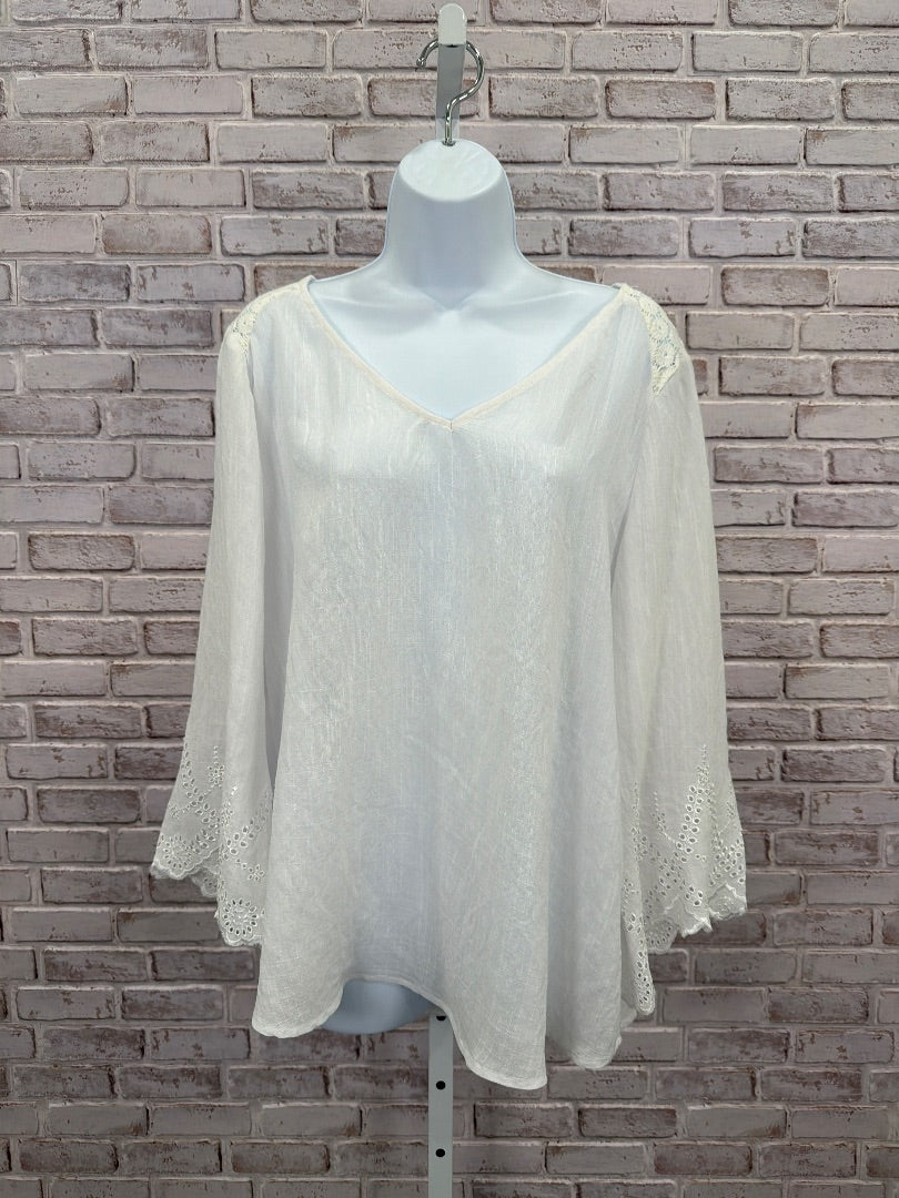Figueroa & flower Shirt, White, Large, Used - Good