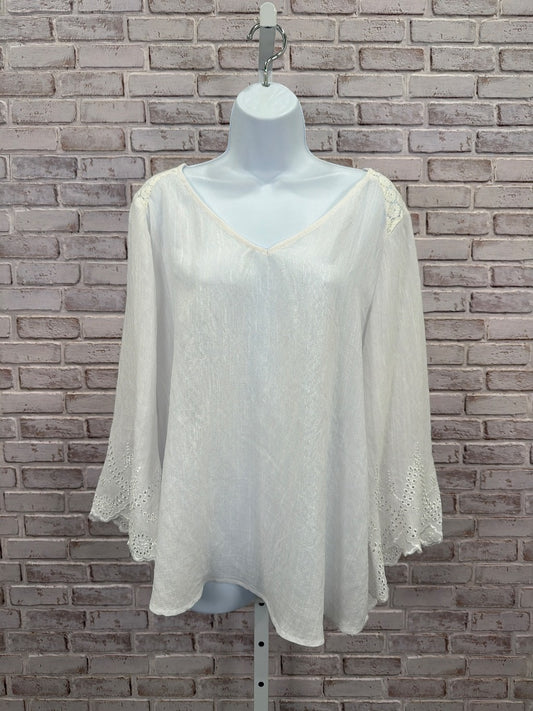 Figueroa & flower Shirt, White, Large, Used - Good