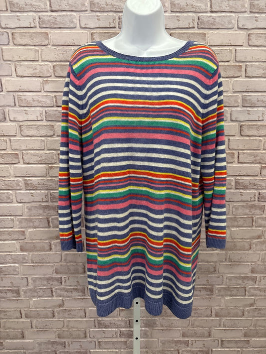 Talbots Sweater, Multi stripes, XL, Used - Good