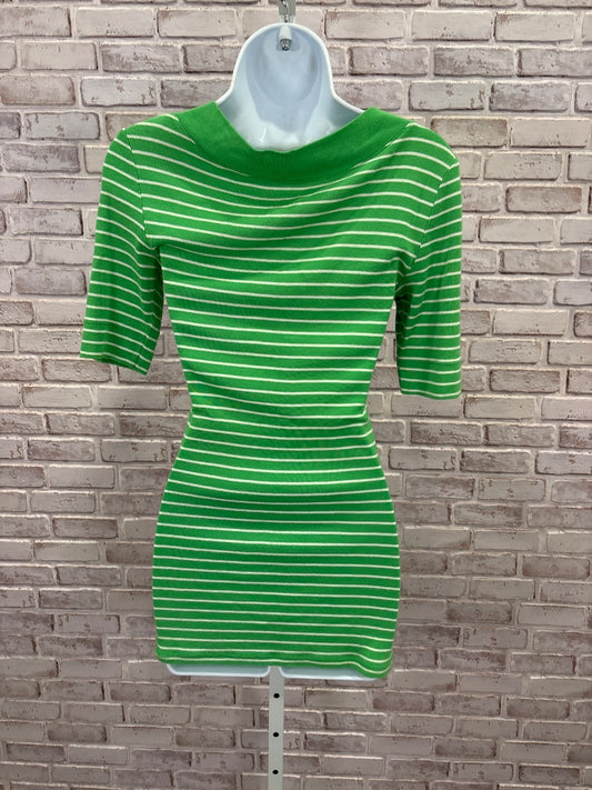 Express Shirt, Green/white stripes, Small, Used - Good