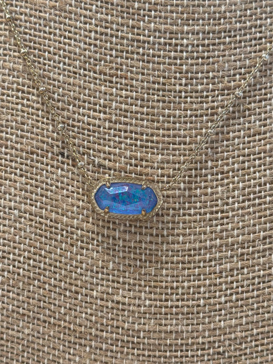 Kendra Scott Necklace, Silver/blue, One Size, Used - Excellent