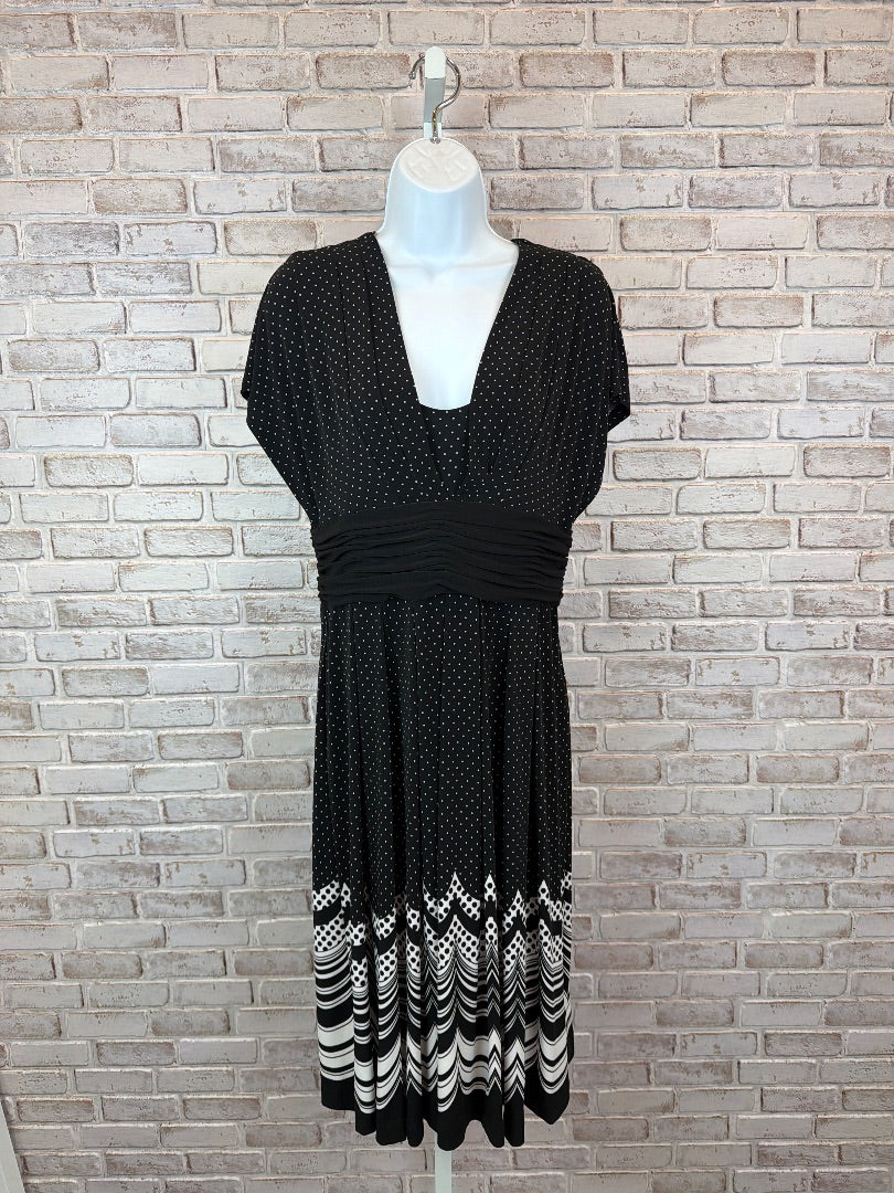 Jones New York Dress, Black/white, 12, Used - Excellent