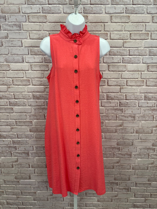 Boho Chic Dress, Coral, Medium, Used - Good
