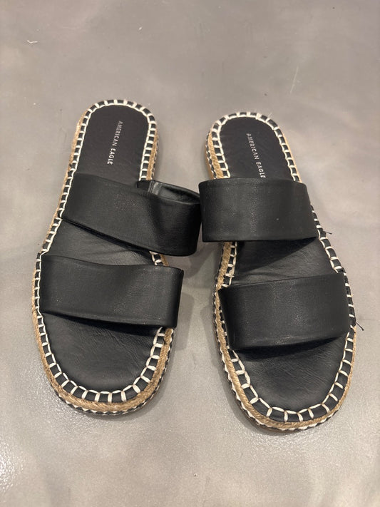 American eagle Sandals, Black, 8, Used - Good