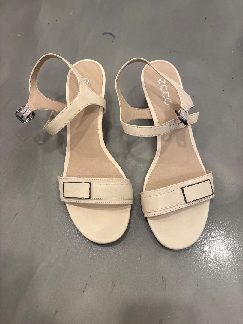 Ecco Heels, Cream, 9/9.5