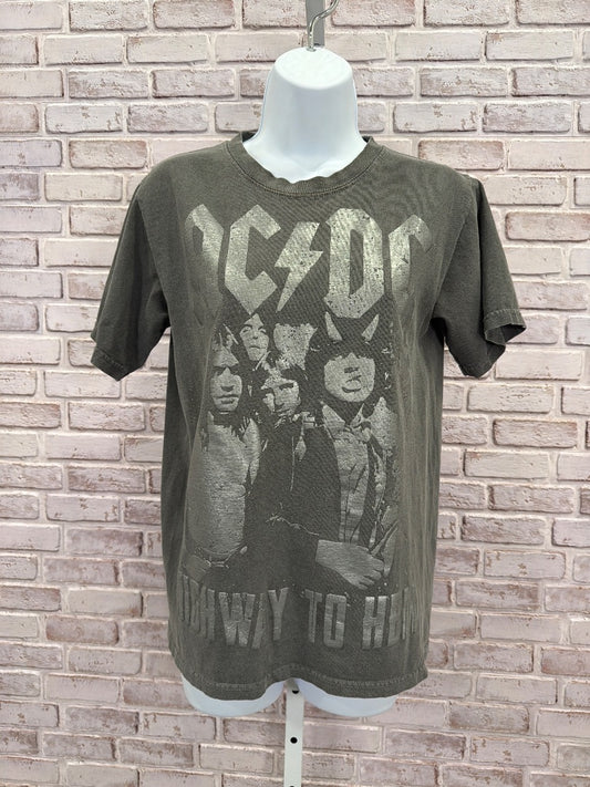 ACDC Tee shirt, Grey, Small, Used - Good