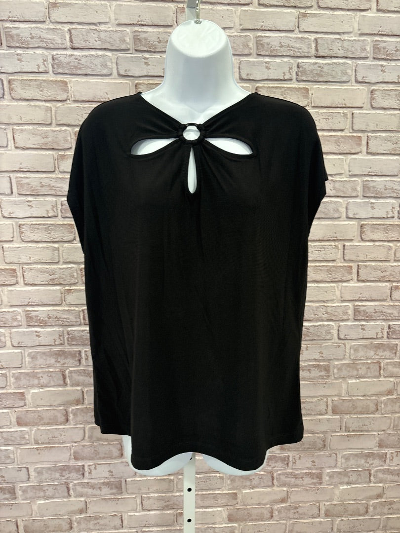 Kasper Shirt, Black, Large, New With Tags
