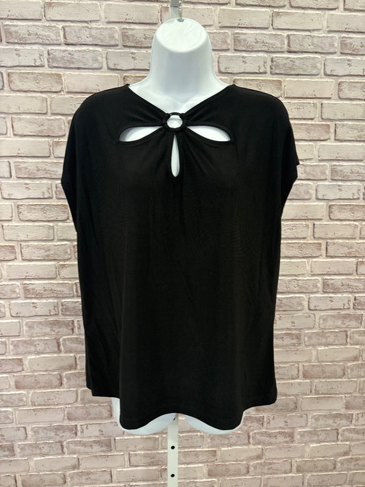 Kasper Shirt, Black, Large, New With Tags