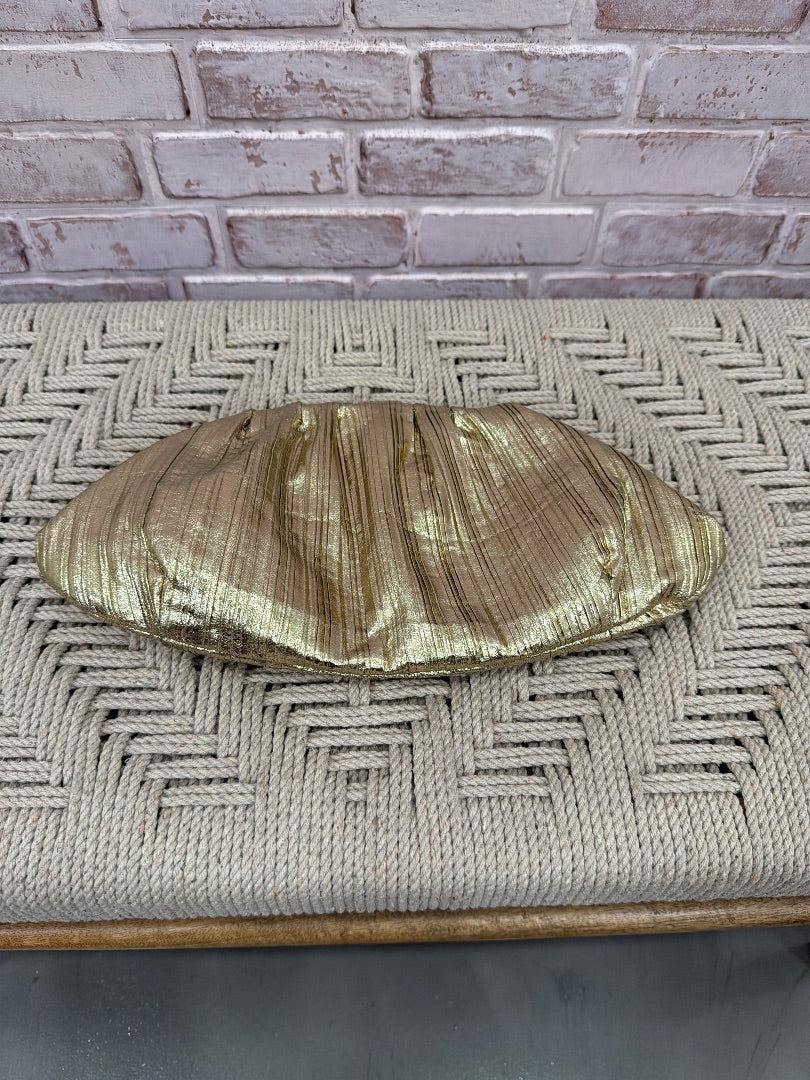 Moda Luxe Clutch, Gold, One Size, Used - Excellent