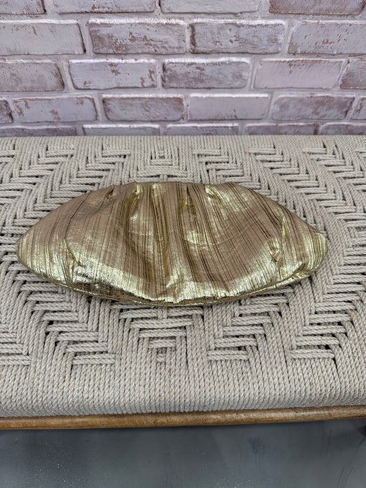 Moda Luxe Clutch, Gold, One Size, Used - Excellent