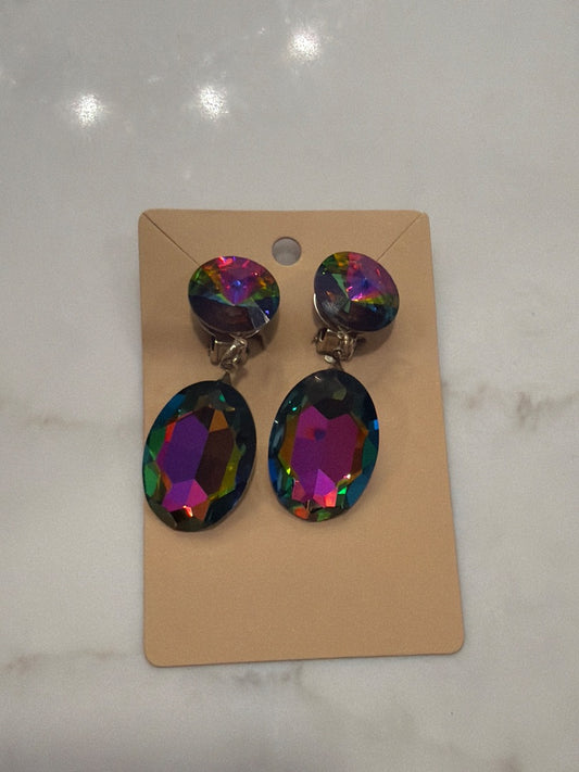 Various Clip on Earrings, Multi, One Size, Used - Good