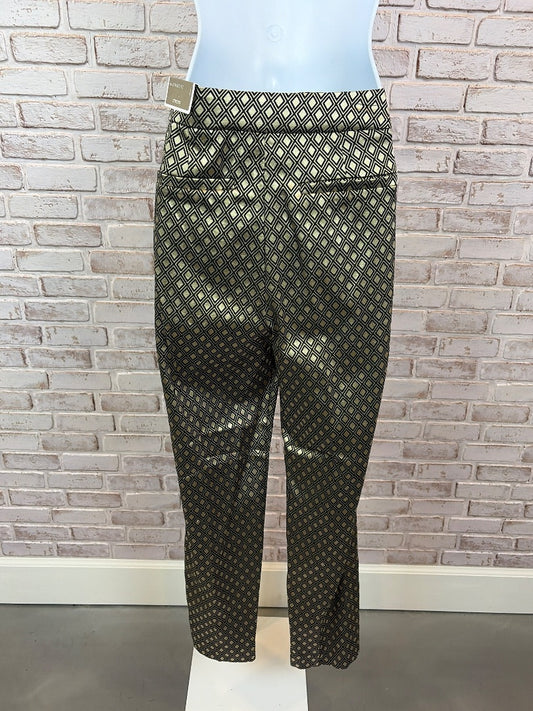 Chicos Ankle Pants, Gold/black, 1, New With Tags