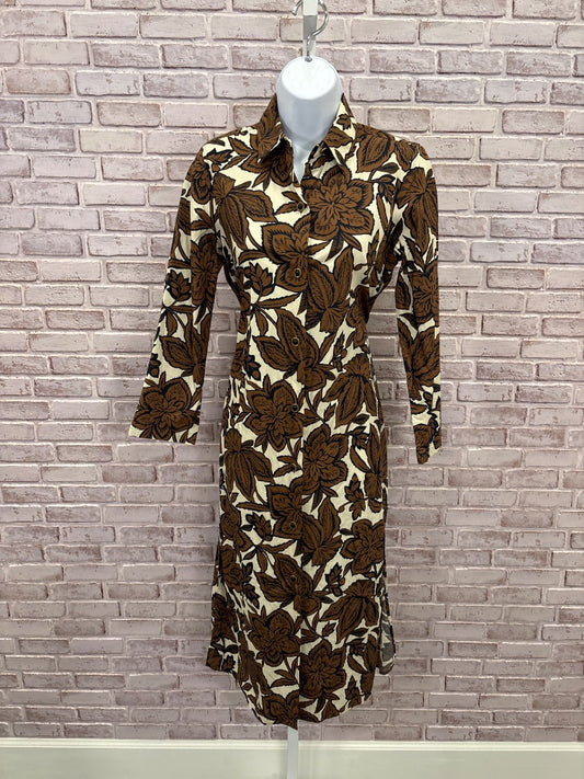 Zara Dress, Brown/white, XS, Used - Good