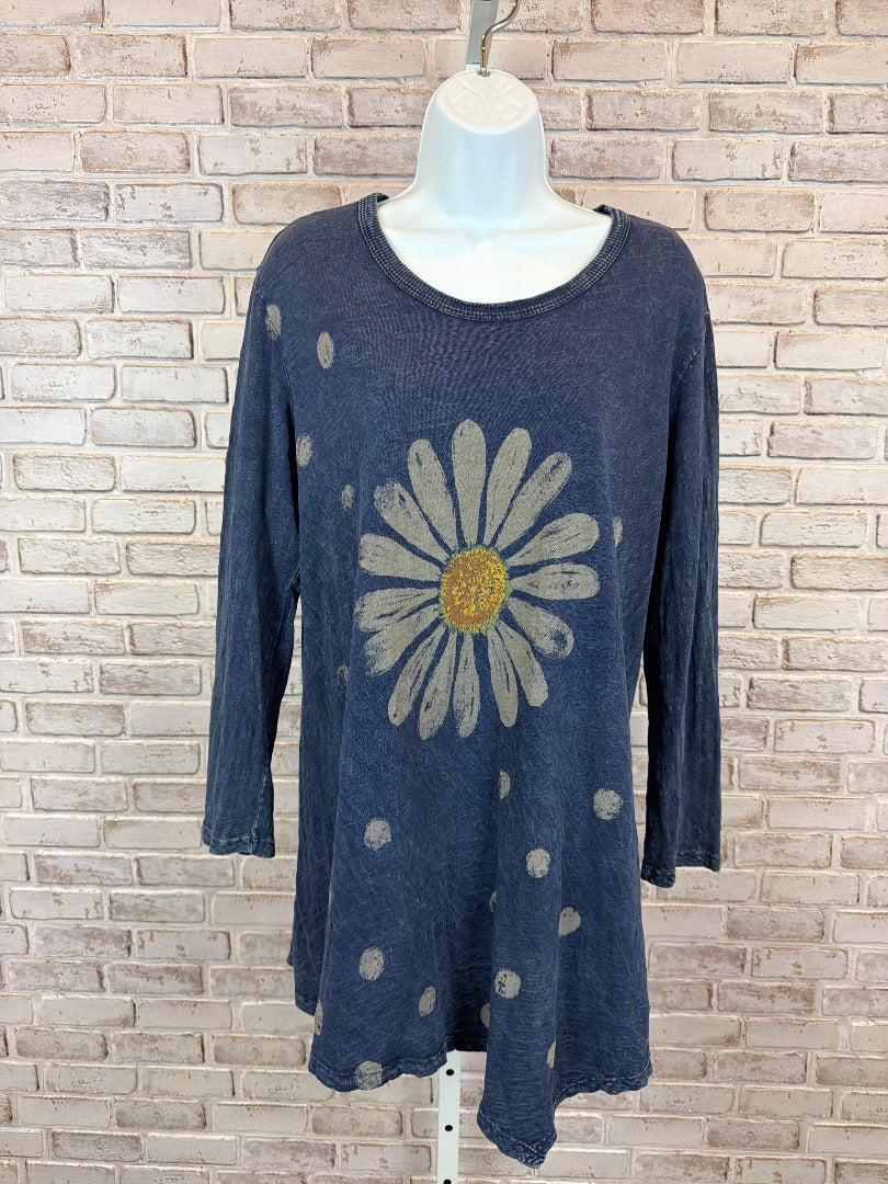 Jess and Jane Shirt, Blue multi, Large, Used - Good