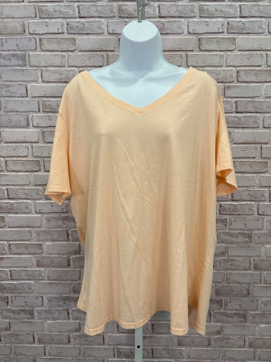 Faded Glory Tee shirt, Peach, 4XL, Used - Good