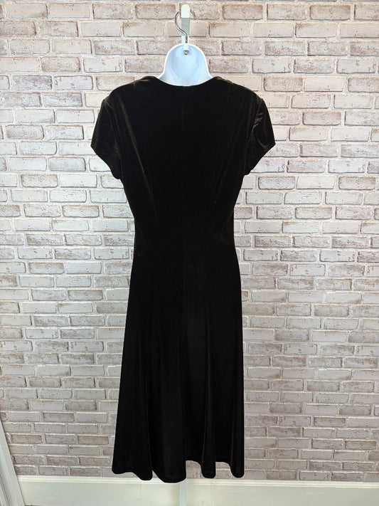 Connected Apparel Velvet Dress, Brown, 10, Used - Excellent