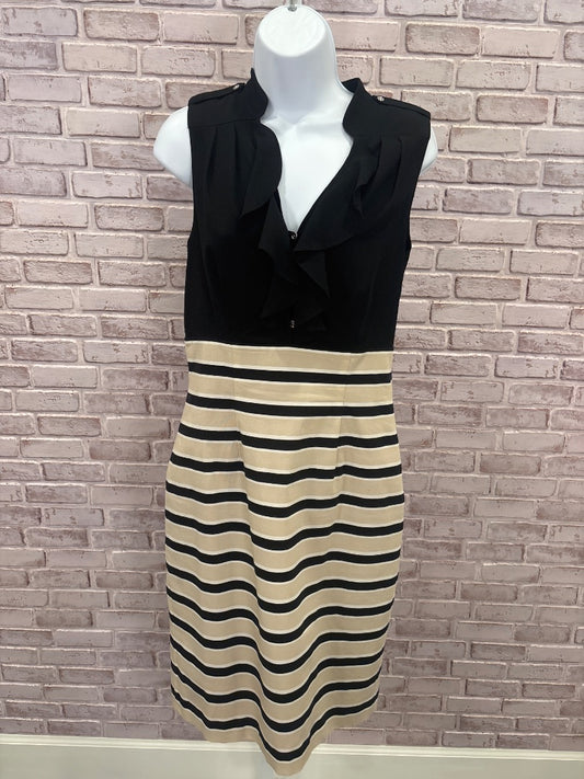 White House Black Market Dress, Black/tan multi, 6, Used - Good