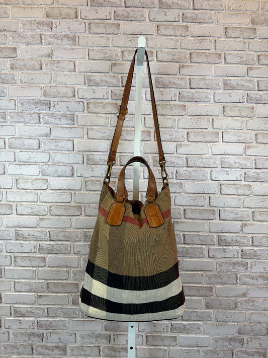 Burberry Handbag, Plaid, One Size, Used - Fair