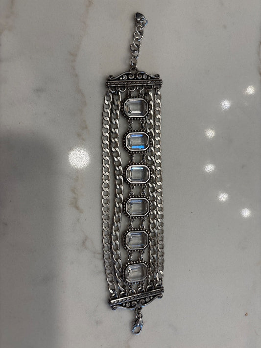 Brighton Bracelet, Silver, One Size, Used - Good