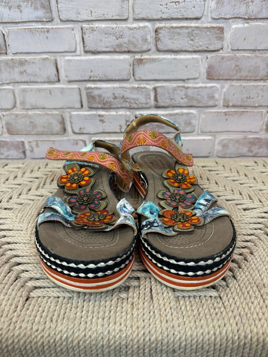 L’Artiste sandals, Multi, 42, Used - Fair