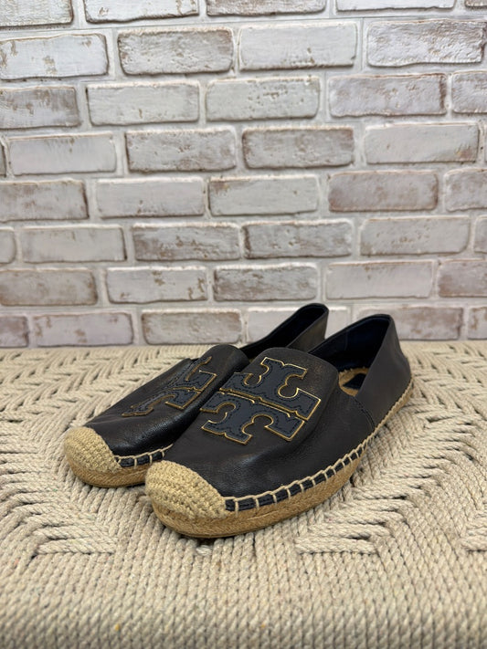 Tory Burch Ines Espadrilles, Navy, 9, Used - Excellent