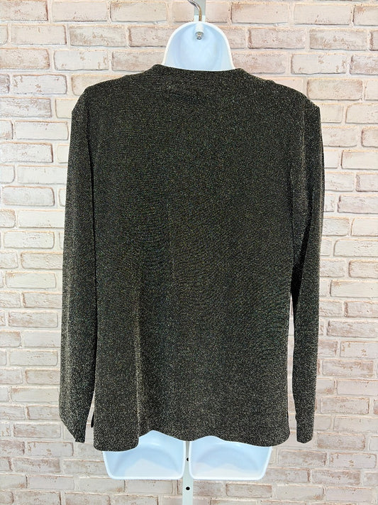 Chicos cardigan and cami set, Black/silver, Small, Used - Excellent