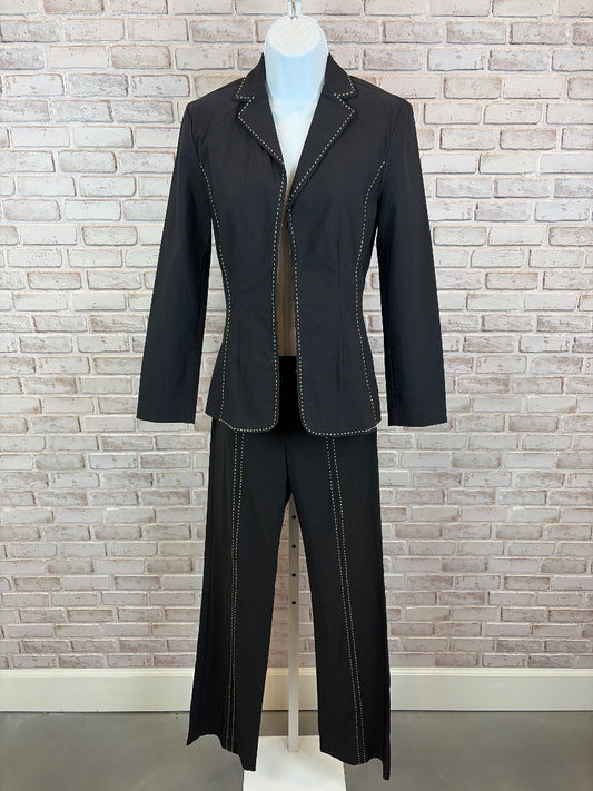 White House Black Market Matching Suit Set, Black/white, XS, Used - Good