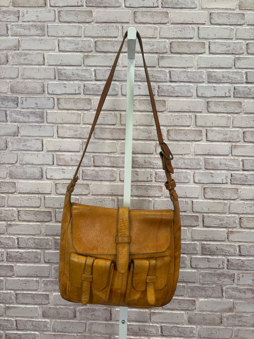 Frye Crossbody, Tan Leather, One Size, Used - Fair