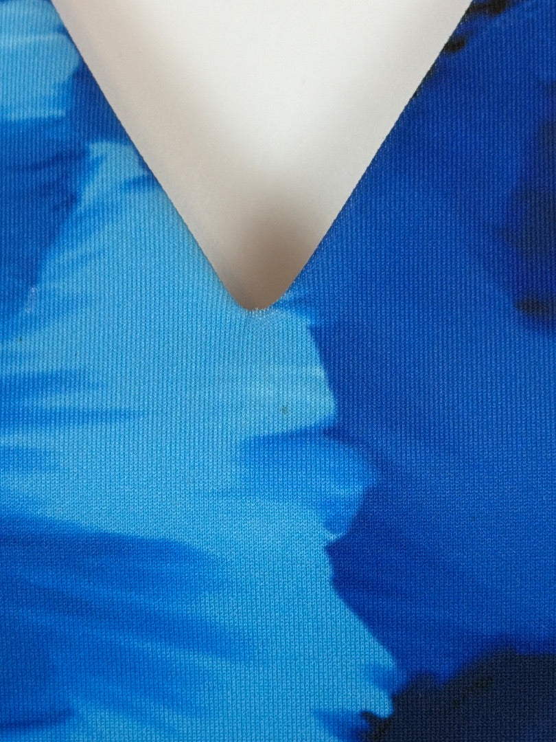 Calvin Klein Dress, Blue/white, 6, Used - Good