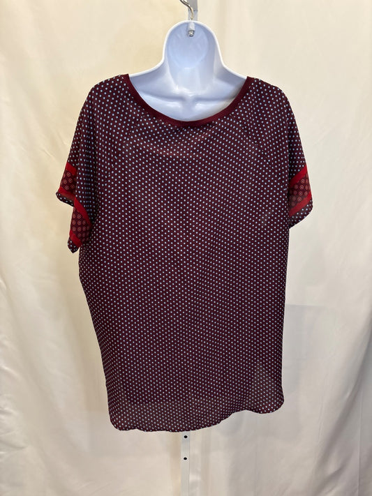 Various Shirt, Maroon multi, Large