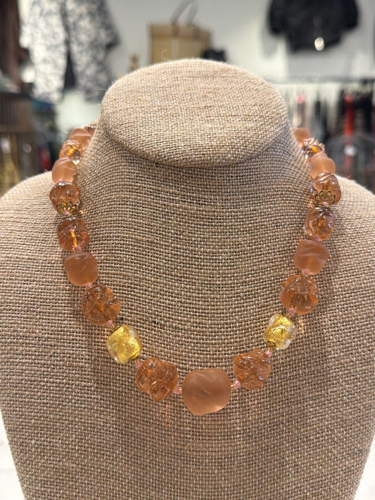 Perini Necklace, Peach/pink, One Size, Used - Excellent