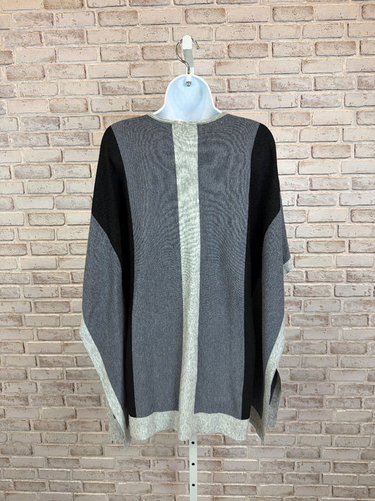 Alison Sheri Sweater, Grey/black stripes, Small, Used - Good