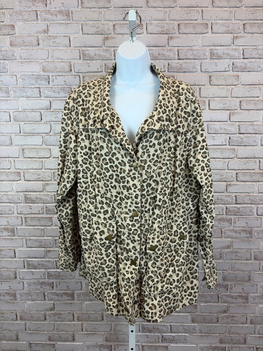 Caslon Jacket, Leopard, XL, Used - Excellent