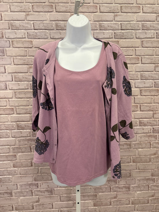 J.jill Matching Clothing Set, Purple, Large, Used - Good