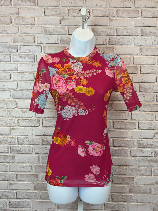 Johnny Was Jade Shirt – Pink, XS – New With Tags Condition