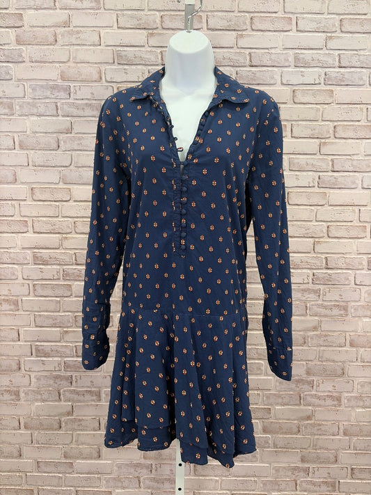 10 Crosby Derek Lam Dress, Navy multi, 12, Used - Good