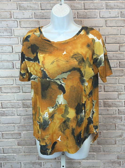 Zara Shirt – Orange multi, Small – Excellent Condition