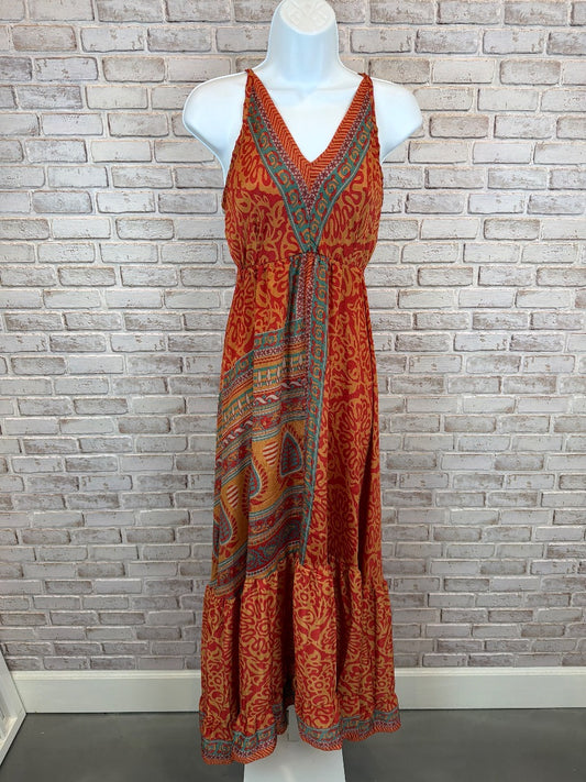 Various Silk Dress, Multi, One Size, Used - Excellent