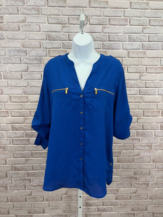 Calvin Klein Shirt, Blue, Medium, Used - Good