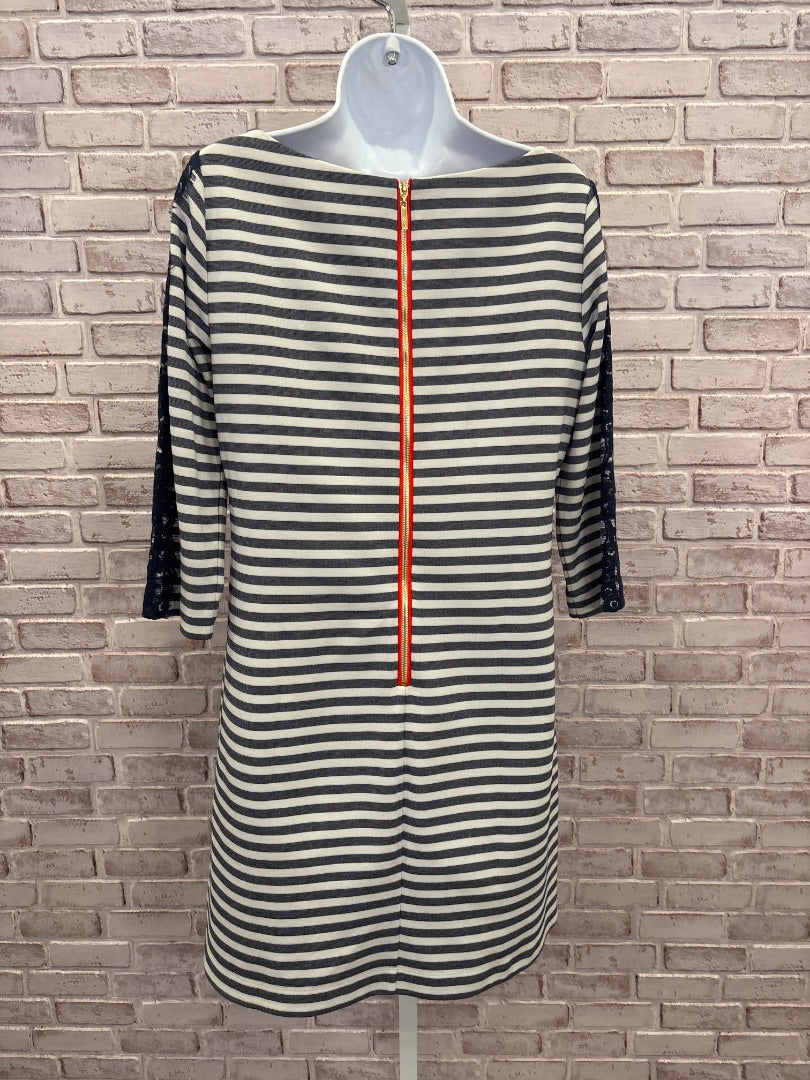 Eliza J Dress, Navy/white stripes, Medium/8, Used - Good